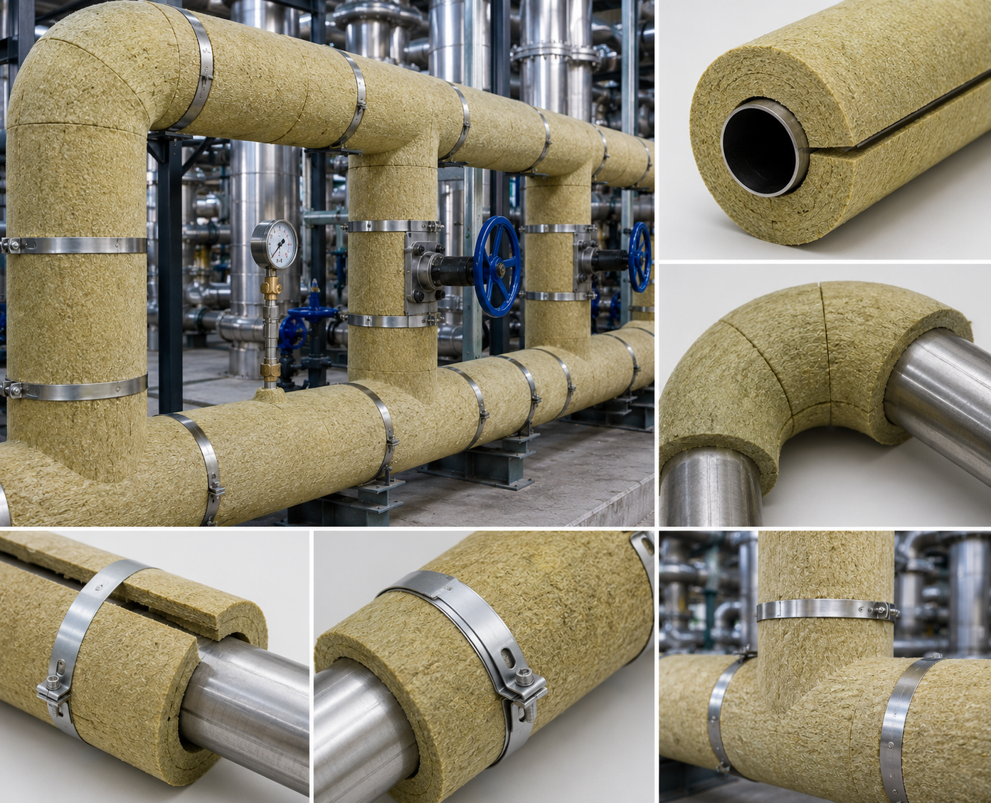 Rockwool Pipe Sections